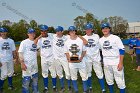 Baseball vs Babson  Wheaton College Baseball players celebrate their victory over Babson to win the NEWMAC Championship for the third year in a row. - (Photo by Keith Nordstrom) : Wheaton, baseball, NEWMAC